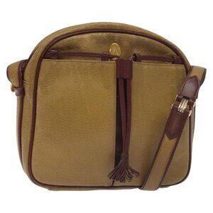 Authentic CARTIER Must Line Shoulder Bag Leather Brown Gold
